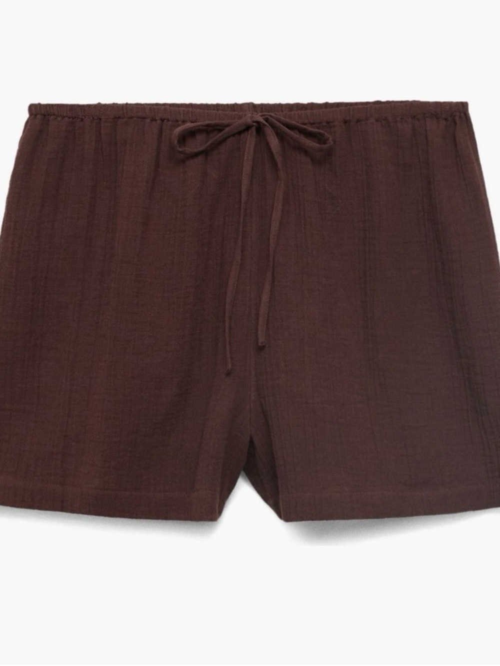 Mango Drawstring Cotton Shorts (Size Large) NWT